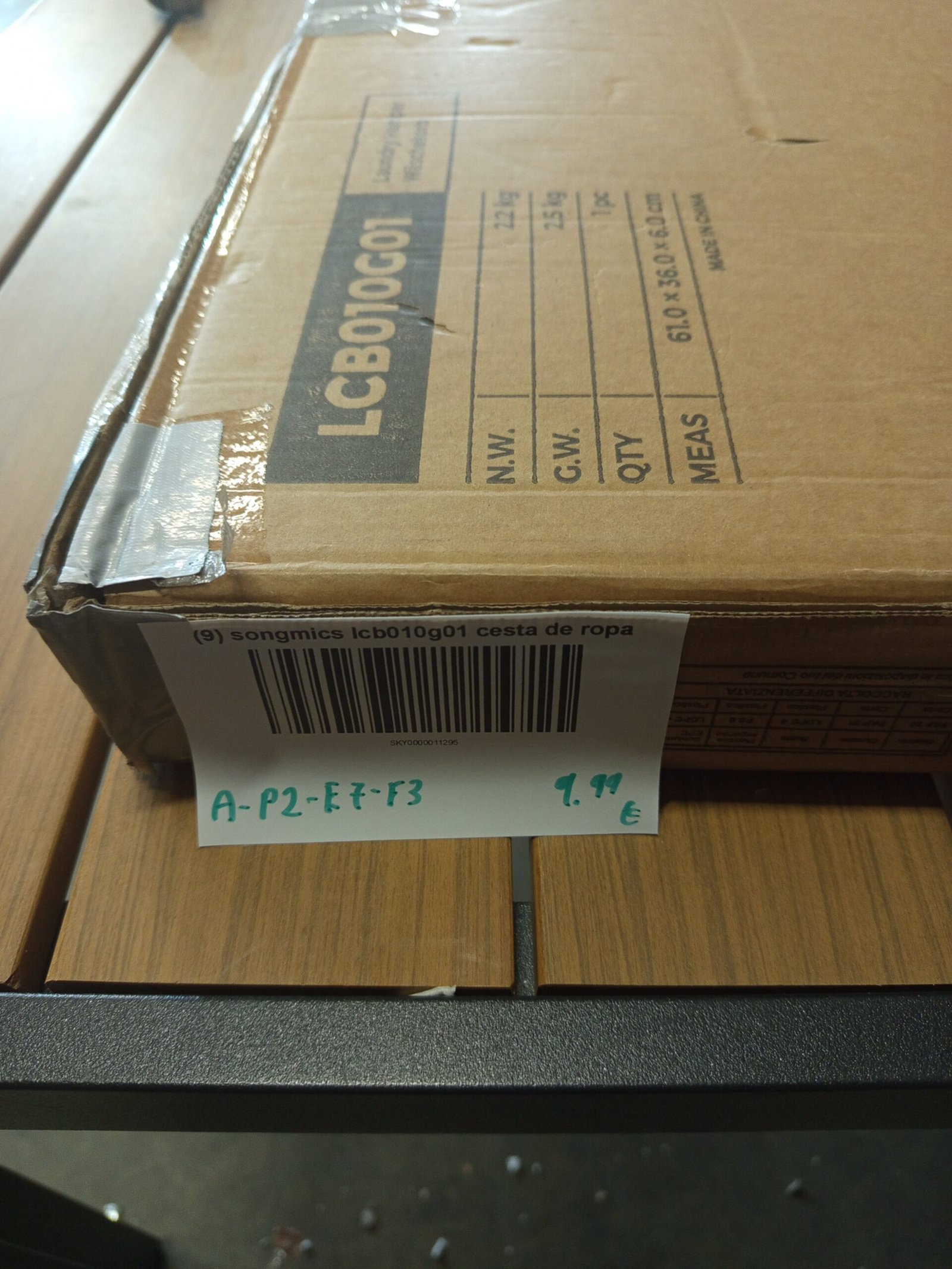 SONGMICS LCB010G01 Cesto de la Ropa Sucia. - Imagen 6