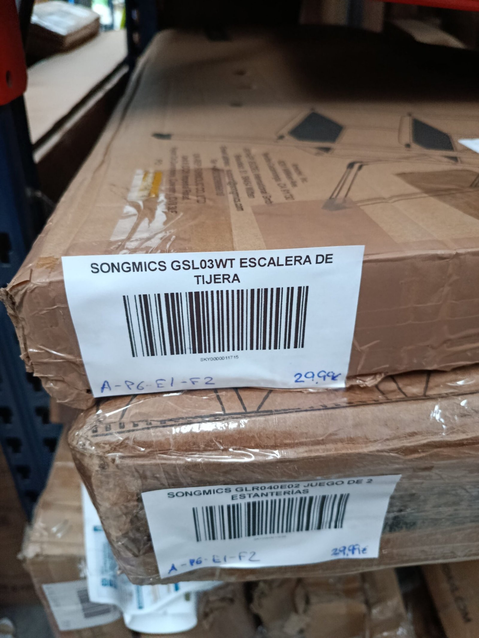 SONGMICS GSL03WT ESCALERA DE TIJERA - Imagen 7