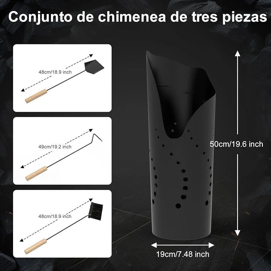 Kit Utensilios Chimenea - 4 Piezas - tonhui