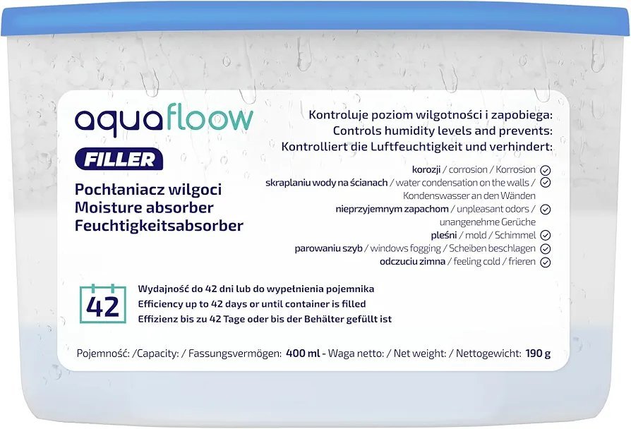Deshumidificador - 400 ml 6 unds - Aquafloow