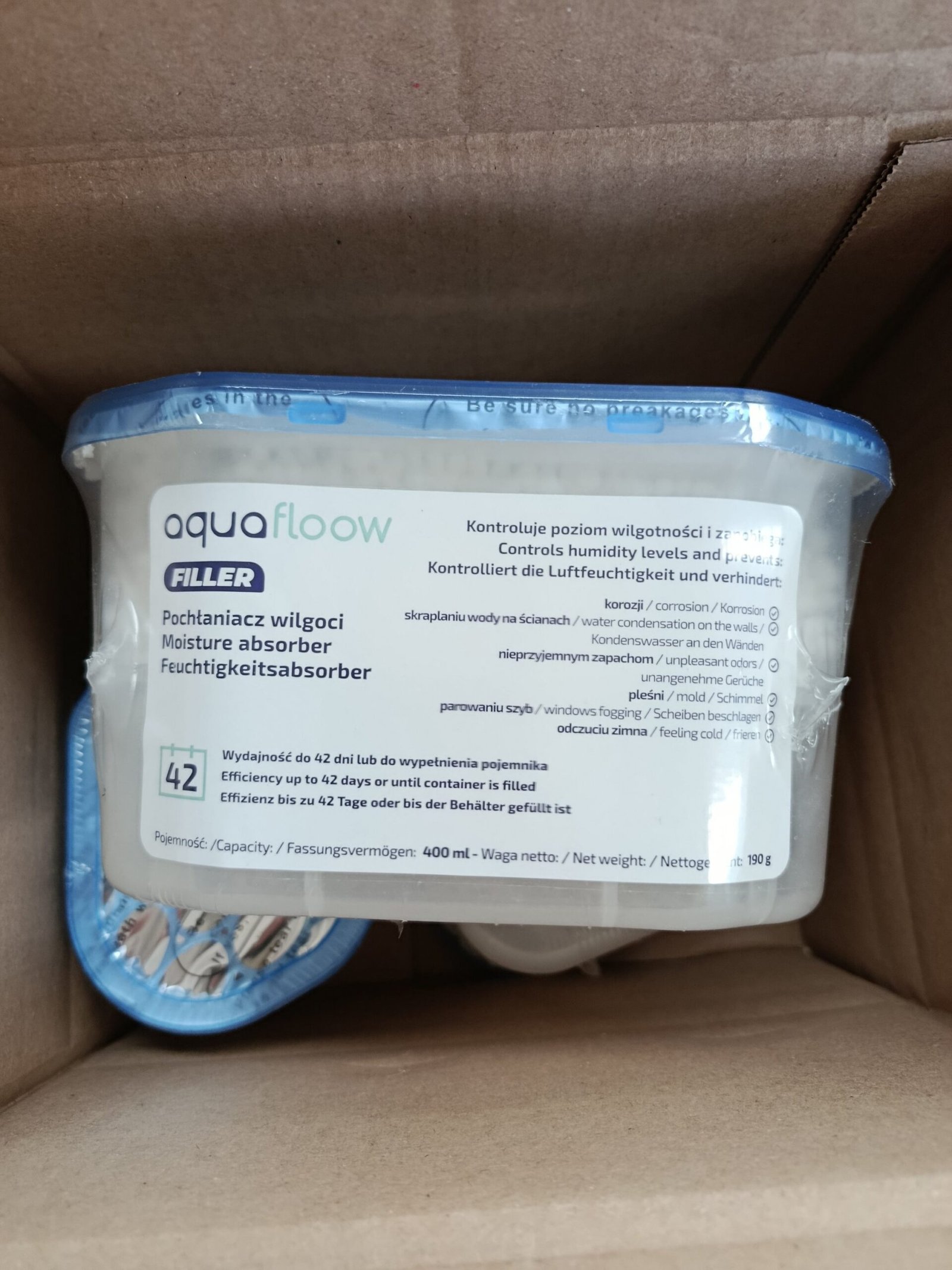 Deshumidificador - 400 ml 6 unds - Aquafloow - Imagen 4