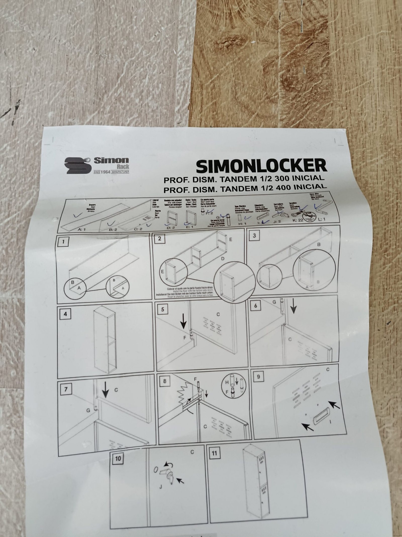 Simon Rack Taquilla Vestuario Metálica - Imagen 6