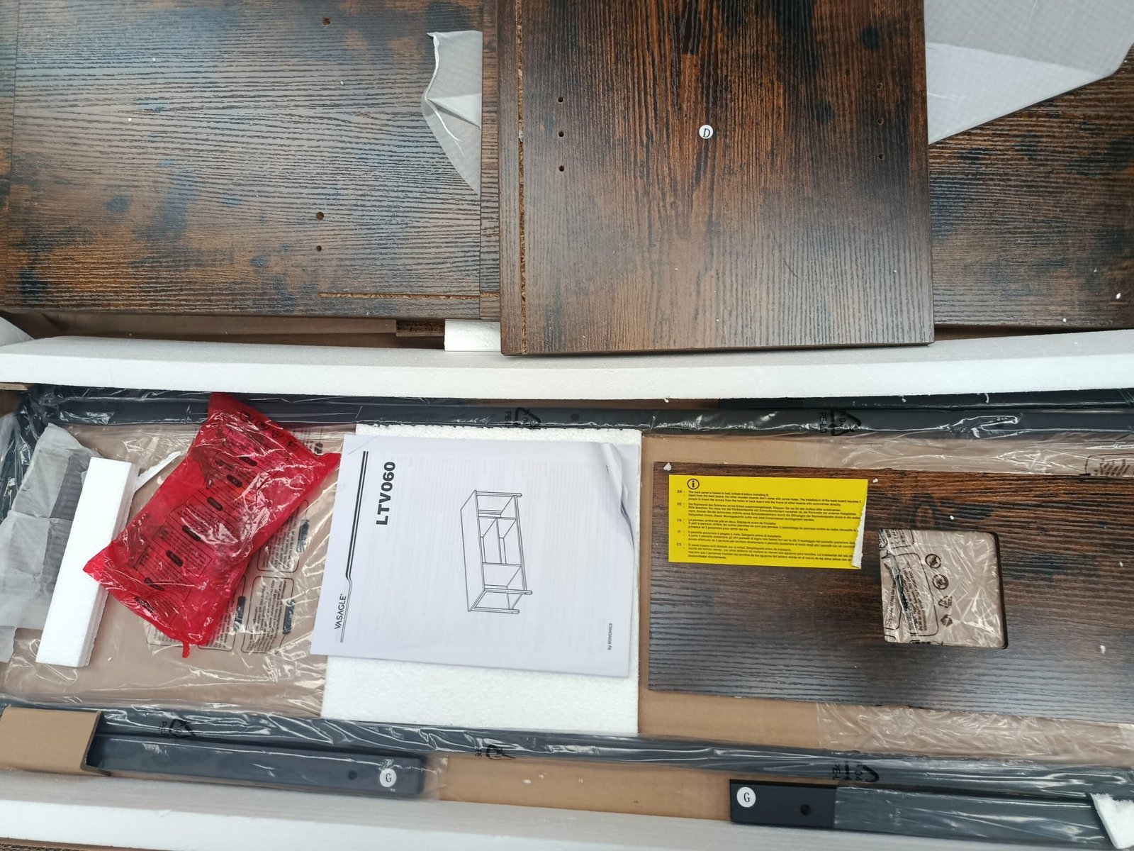 VASAGLE LTV060B01V1 SOPORTE DE TV - Imagen 3