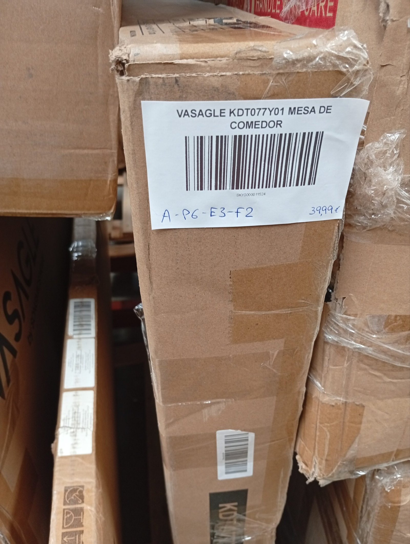 VASAGLE KDT077Y01 MESA DE COMEDOR - Imagen 6