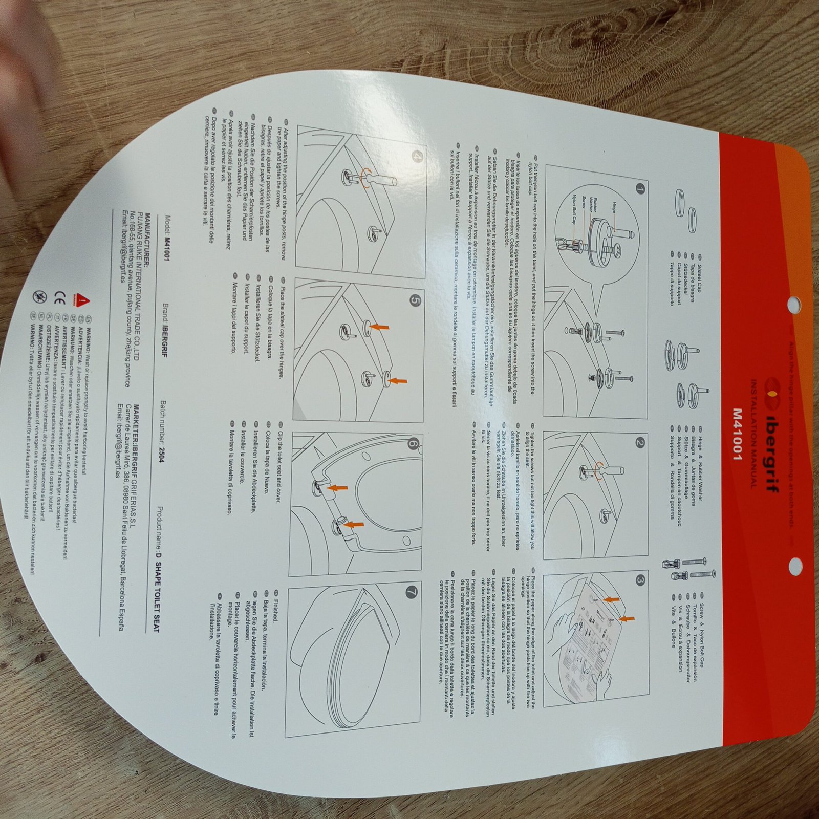 Asiento de Inodoro - M41001 - Ibergrif - Imagen 4