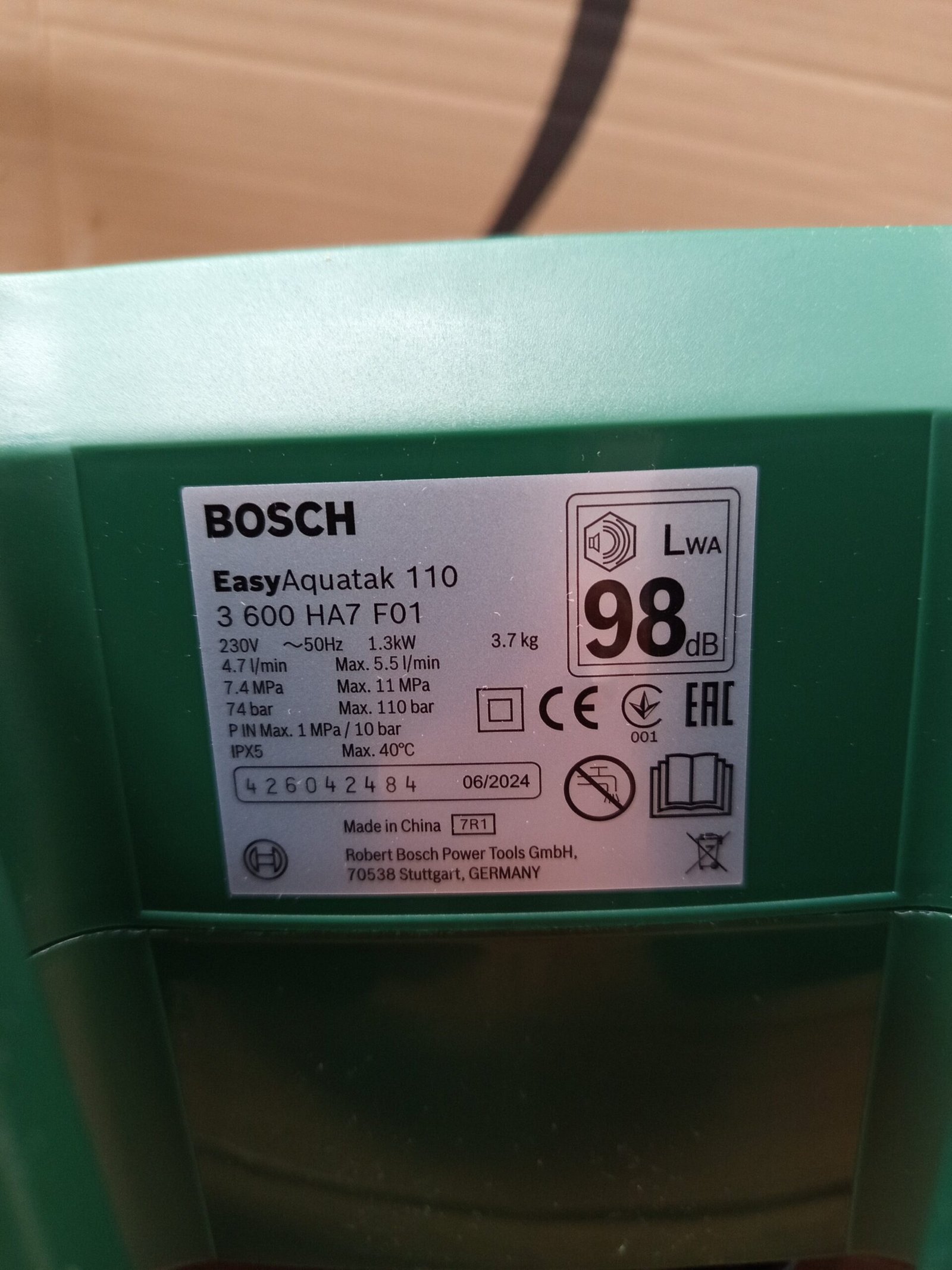 Bosch Verde Hidrolimpiadora a presión. - Imagen 5