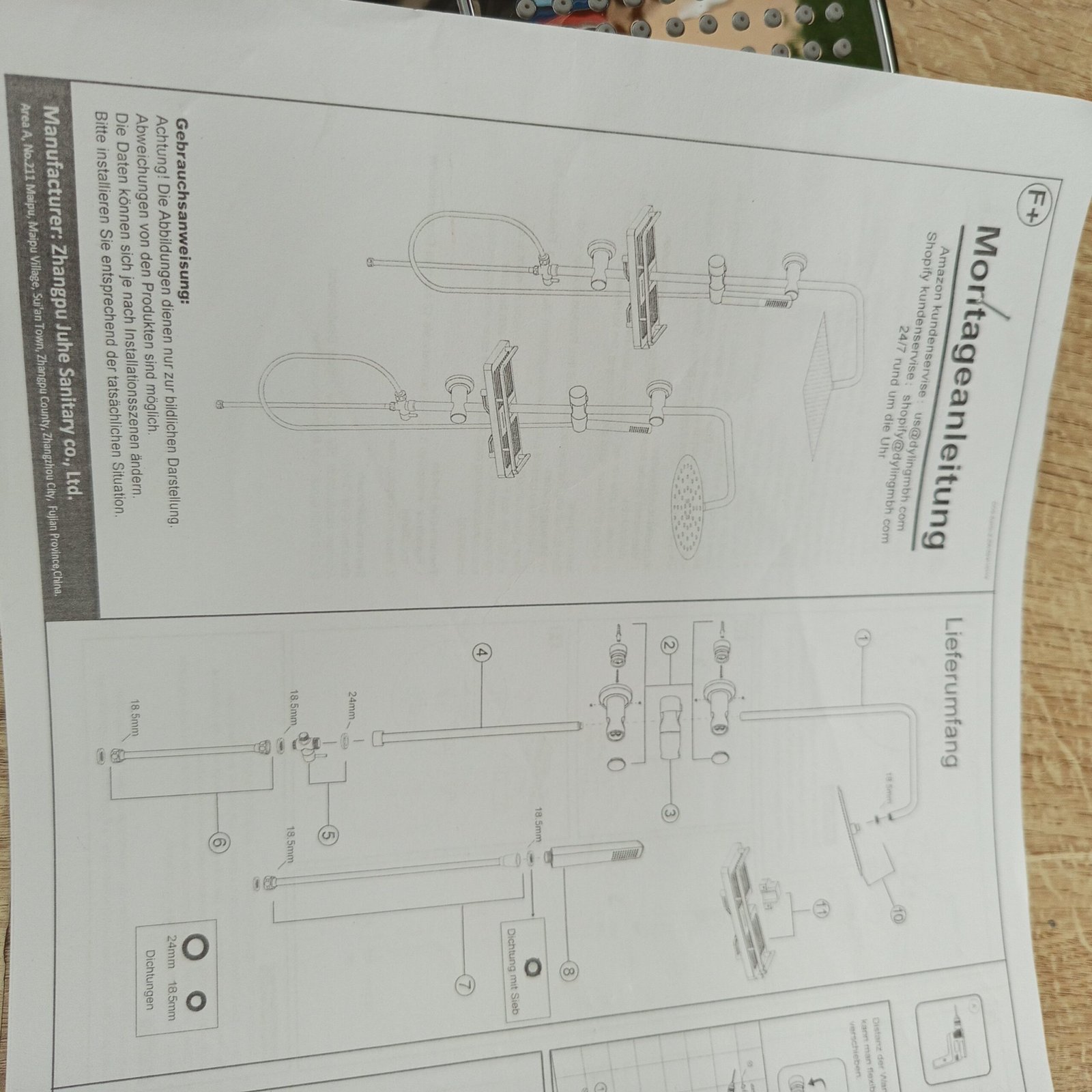 Columna Ducha sin Grifo - Görbach - Imagen 7