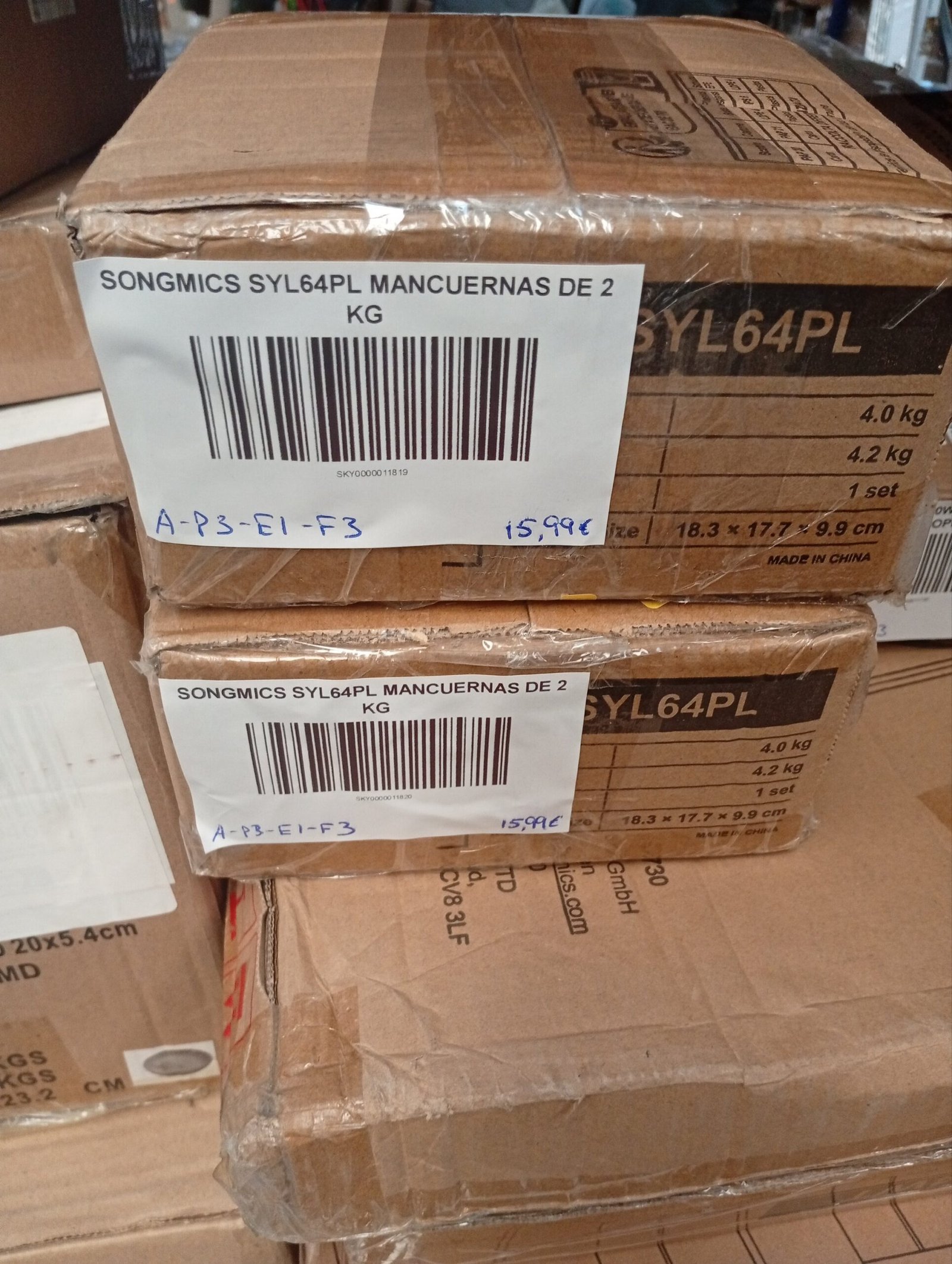 SONGMICS SYL64PL MANCUERNAS DE 2 KG. - Imagen 7