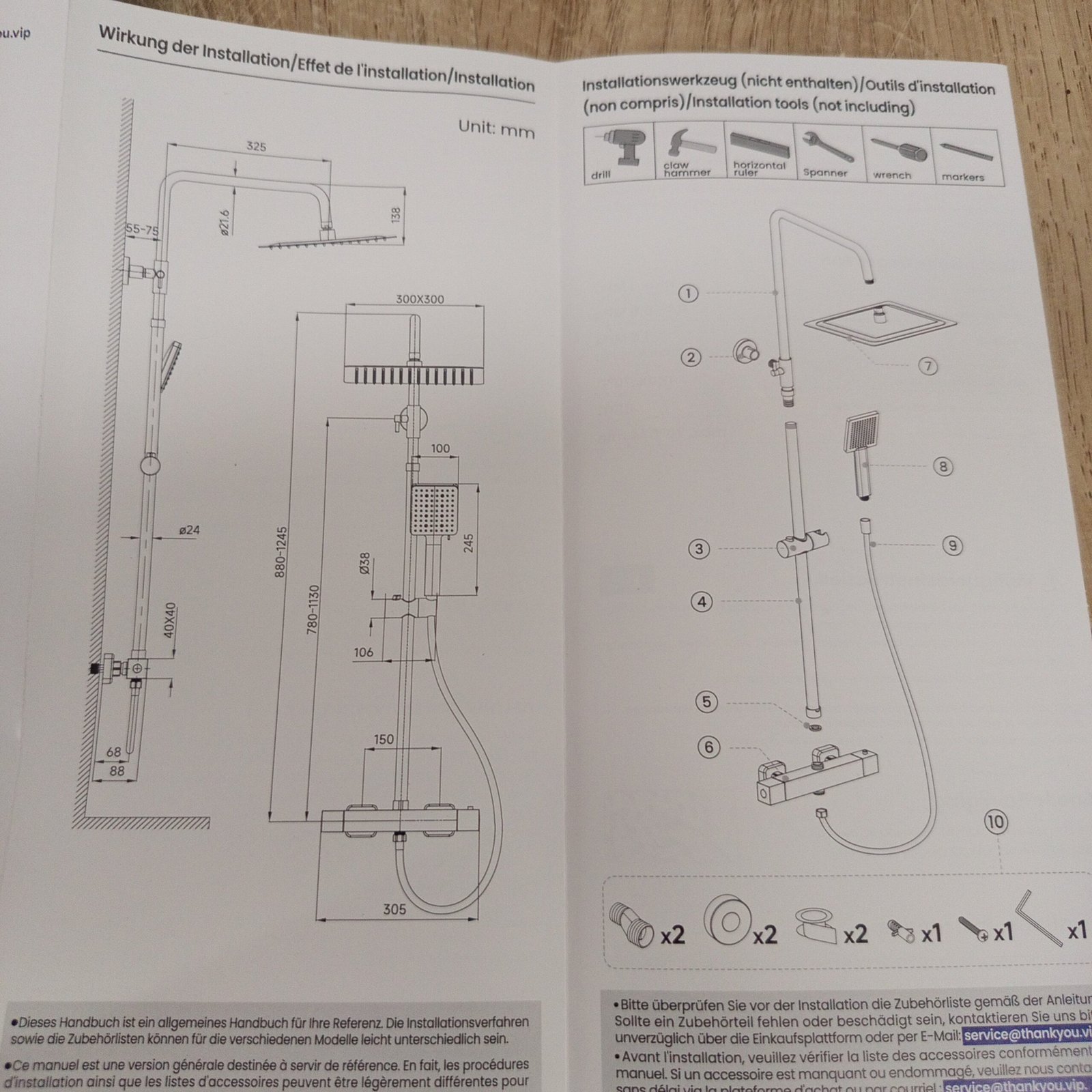 Columna Ducha Termostática - Auralum - Imagen 8