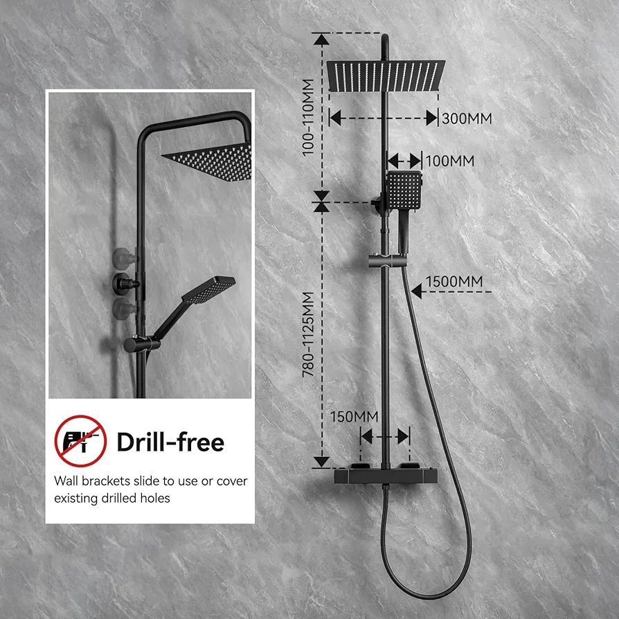 Columna Ducha Termostática - Auralum - Imagen 2