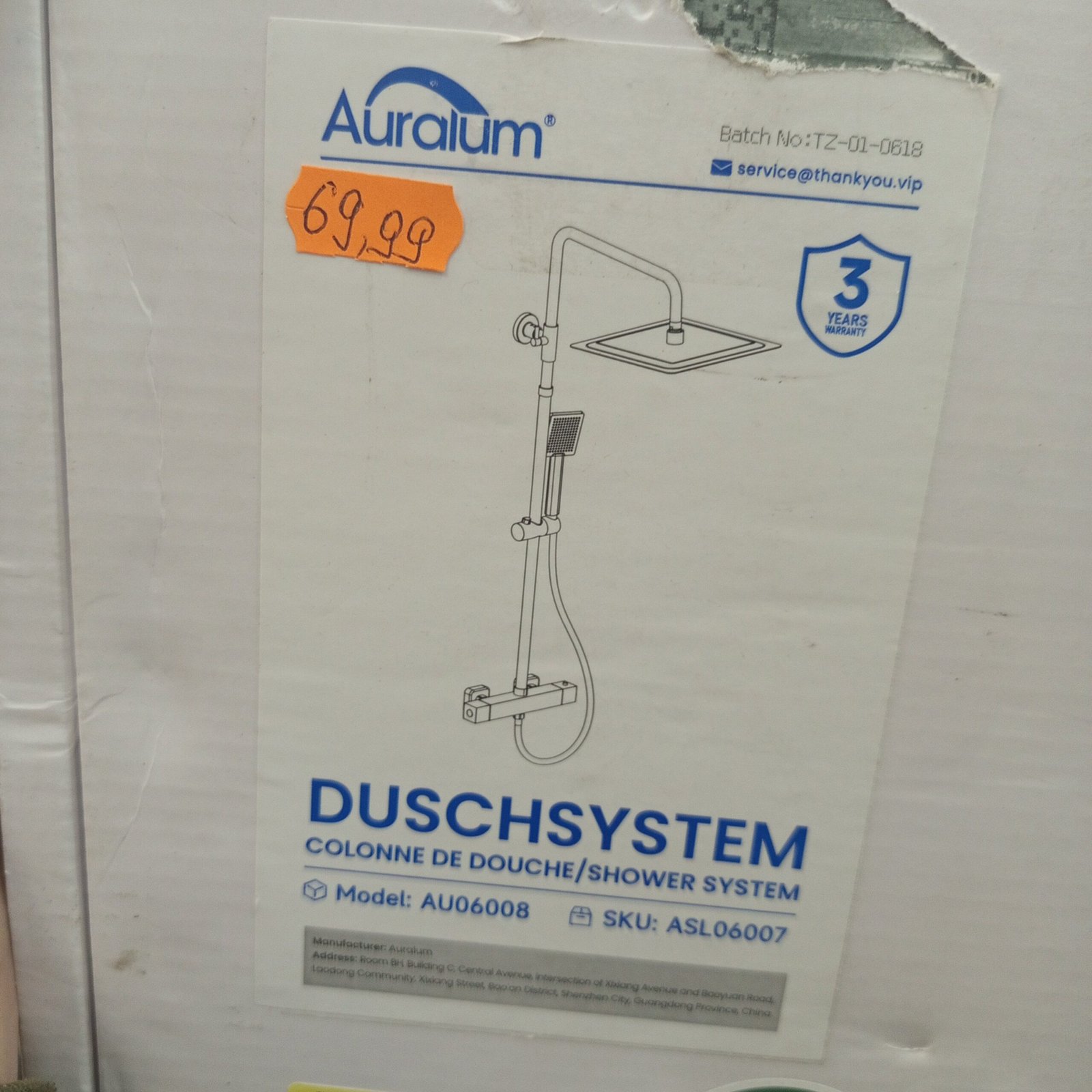 Columna Ducha Termostática - Auralum - Imagen 9