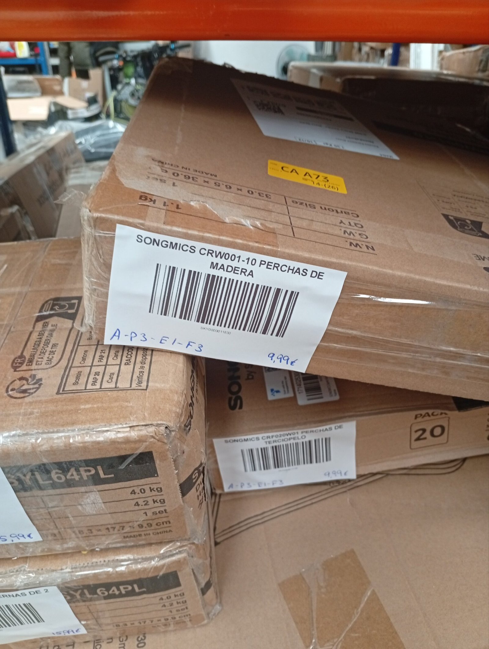 SONGMICS CRW001-10 PERCHAS DE MADERA - Imagen 6