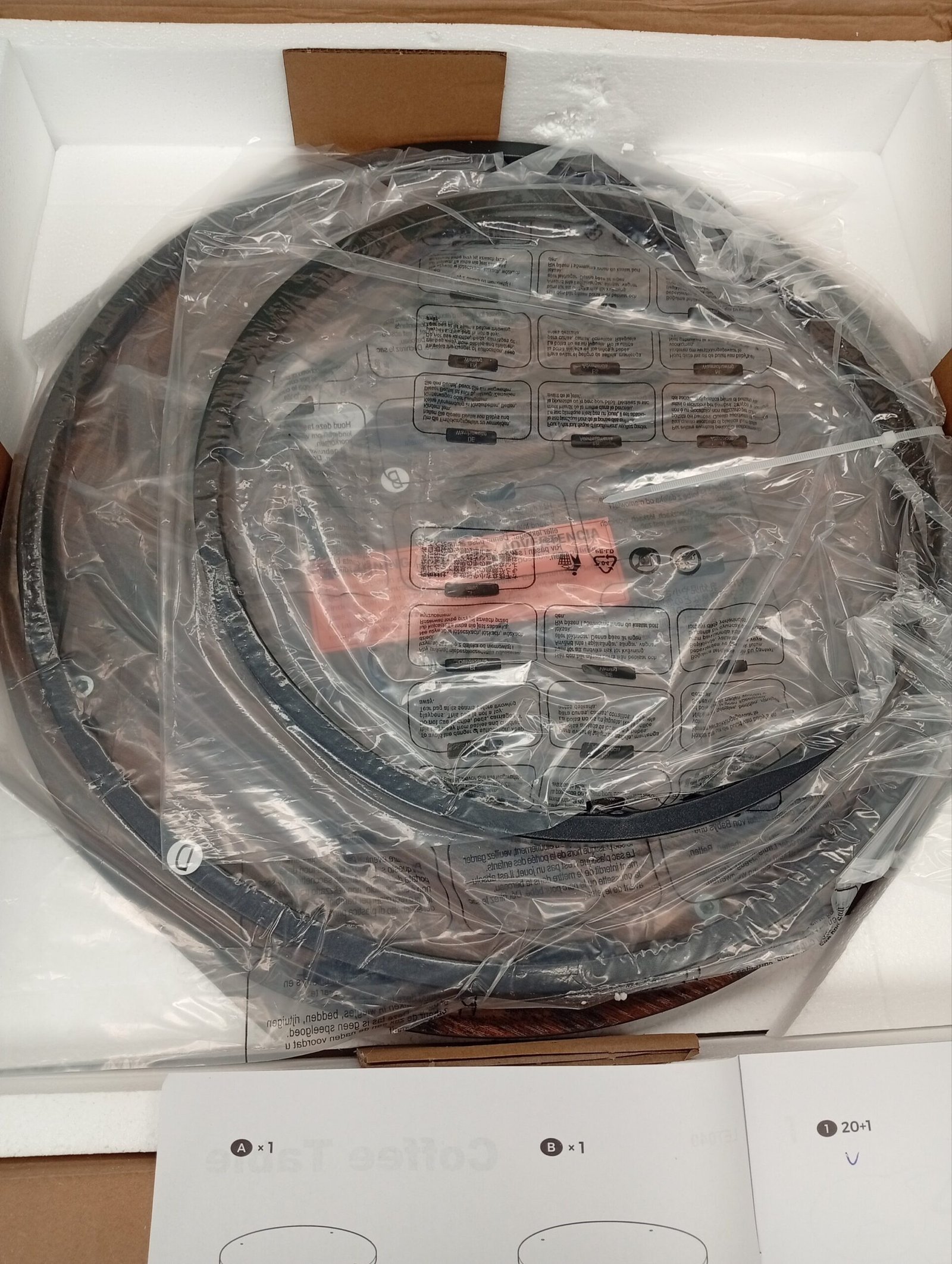 VASAGLE LET040B01V2 JUEGO DE 2 MESAS DE CAFÉ - Imagen 4