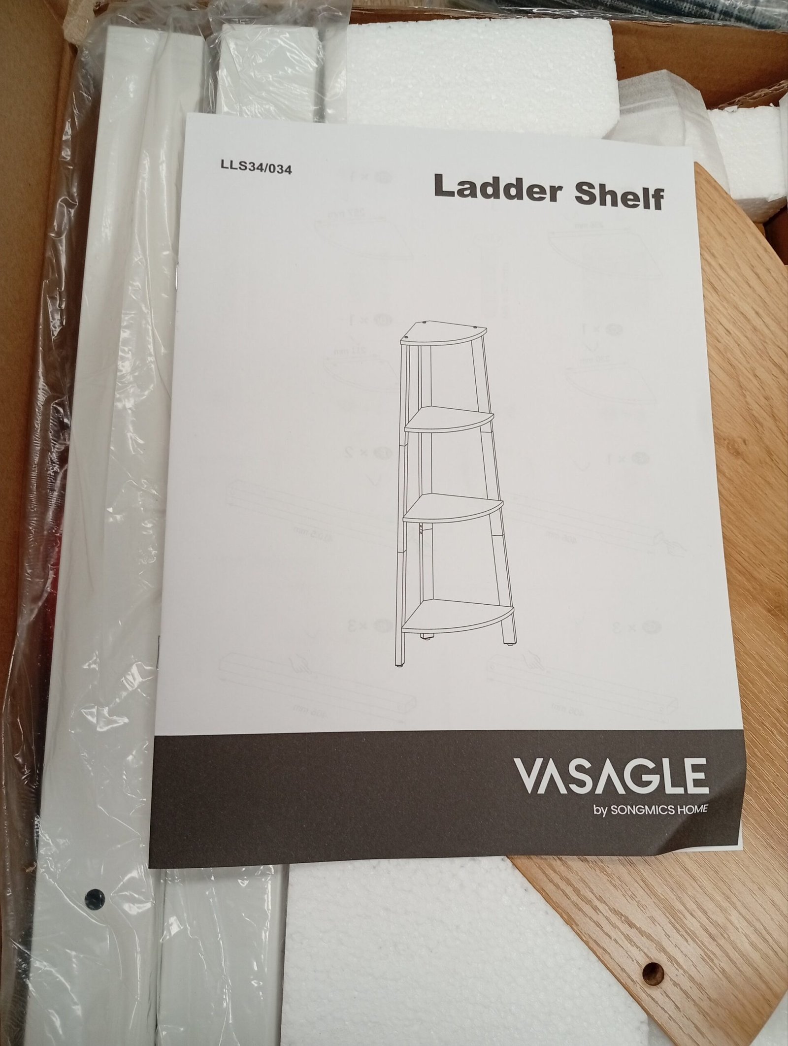 VASAGLE LLS034Y70 ESTANTERÍA DE ESQUINA - Imagen 6