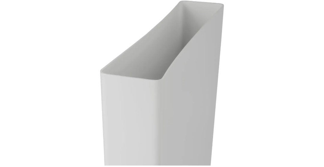EUROPLAST 220 x 55 mm/22 x 5,5 cm. Canal plano rectangular de plástico