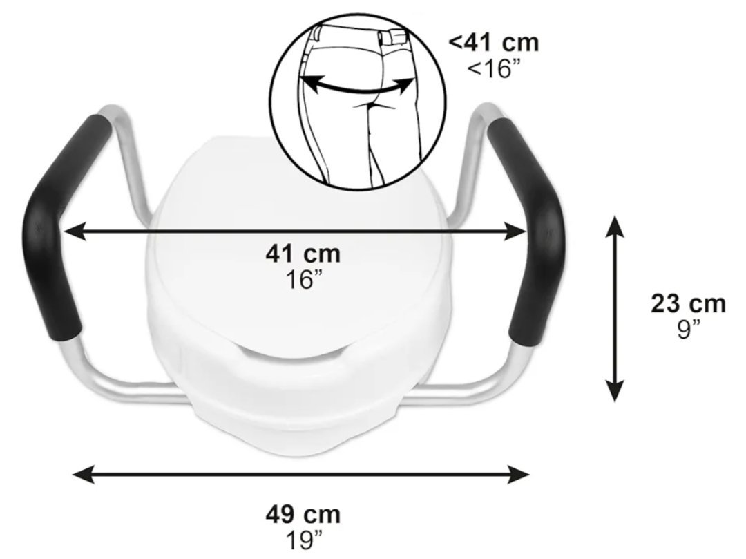 PEPE Mobility Elevador WC Adulto con Reposabrazos. - Imagen 2