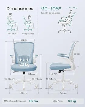 SONGMICS OBN037Q01 SILLA DE OFICINA - Imagen 2