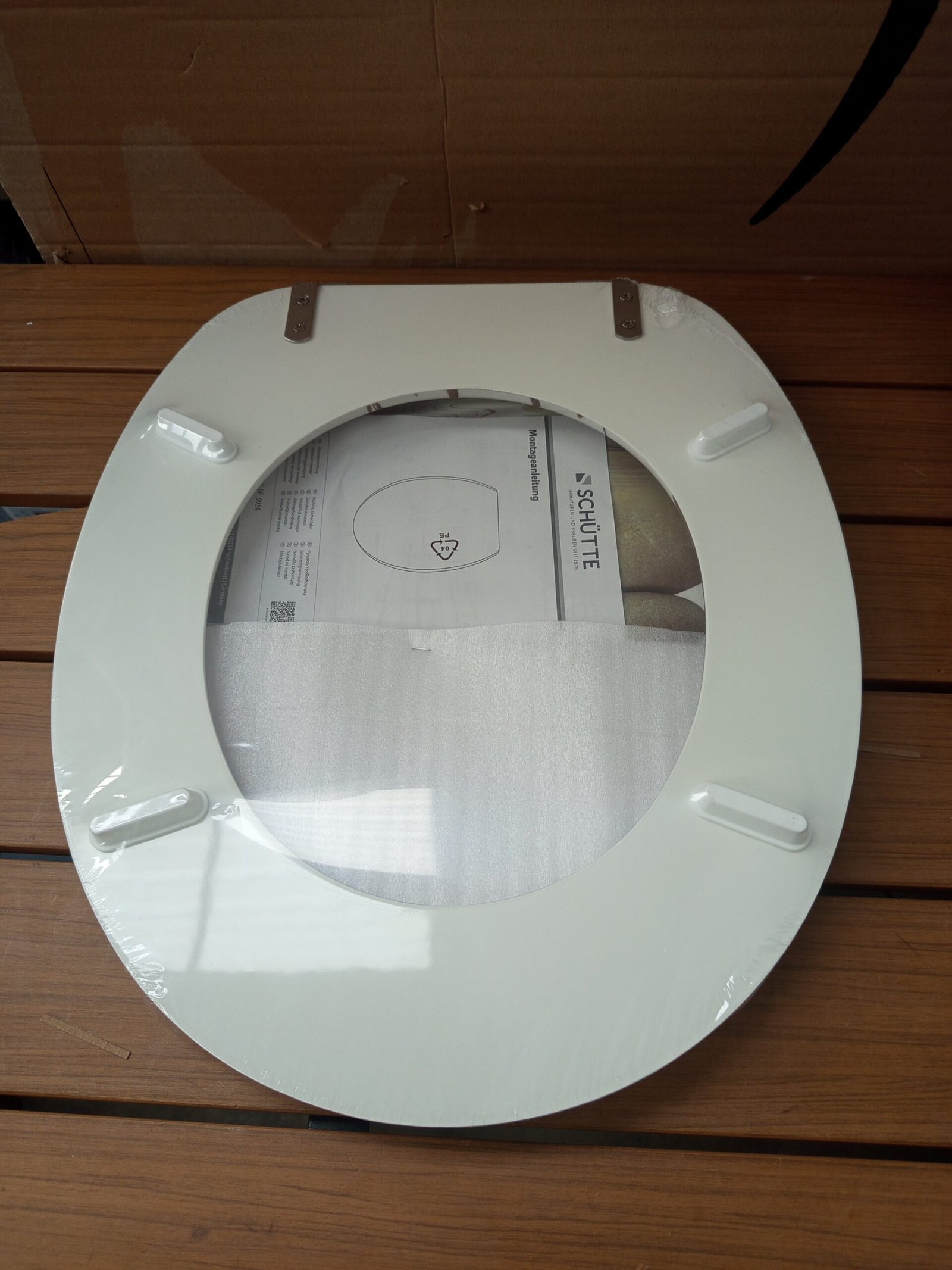 SCHÜTTE 80022 Balance - Asiento de inodoro con núcleo de madera, - Imagen 4