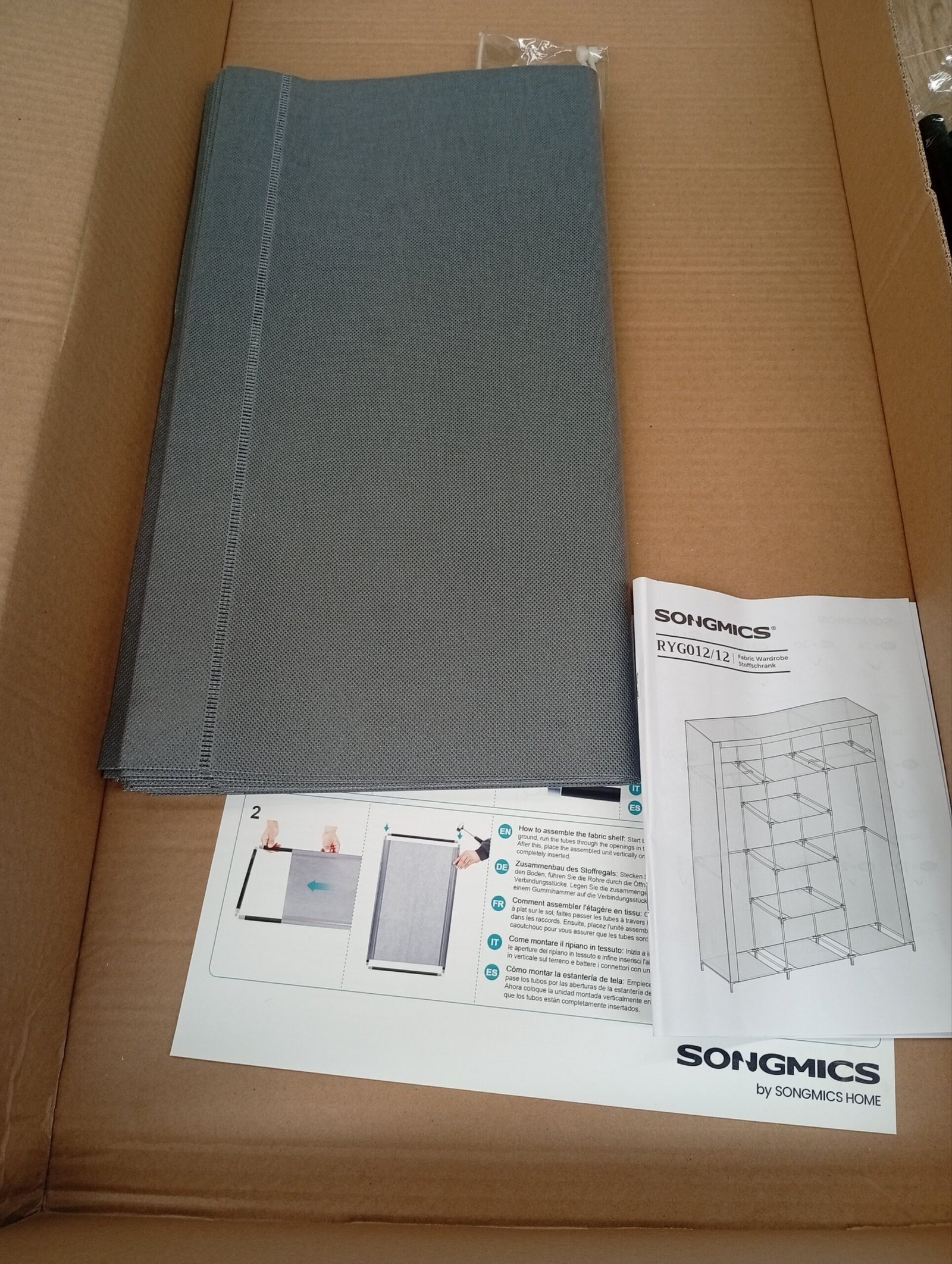 SONGMICS RYG12G ARMARIO DE TELA - Imagen 4