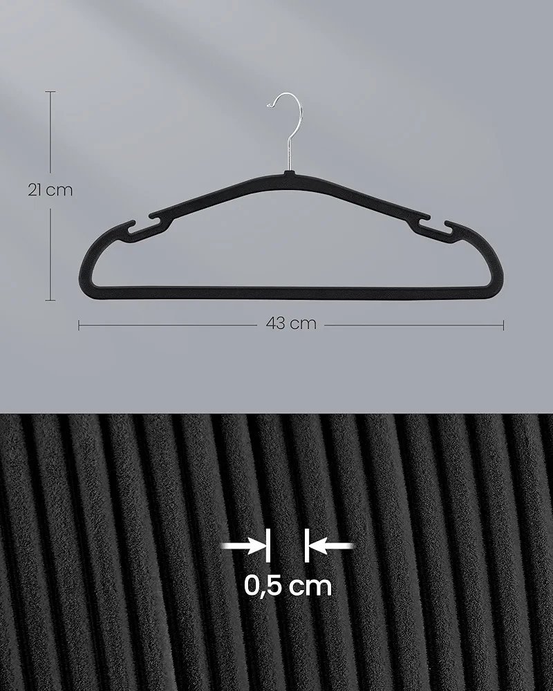 SONGMICS CRF039B03 PERCHAS DE TERCIOPELO - Imagen 2