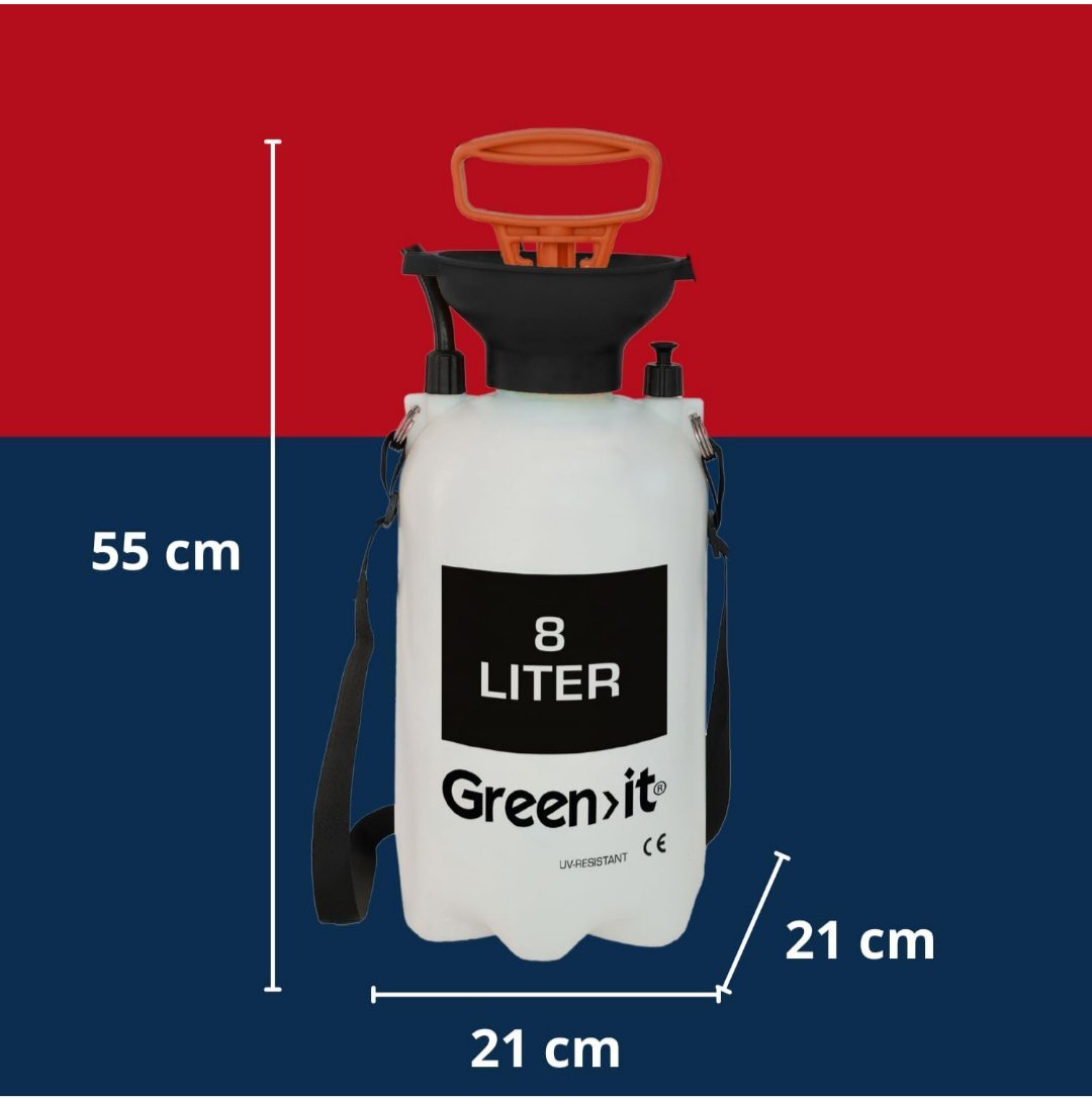 Pulverizador a presión para jardín 8 L, - Imagen 2