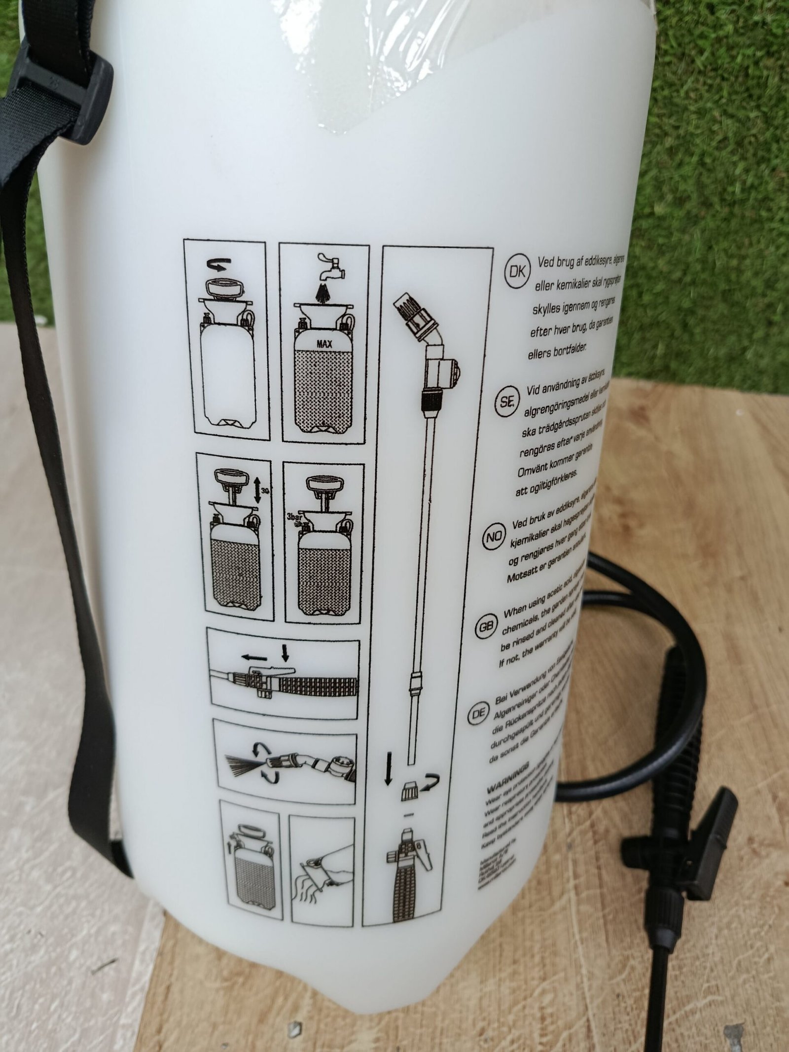 Pulverizador a presión para jardín 8 L, - Imagen 4