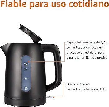 Hervidor de Agua Eléctrico - Amazon Basics - Imagen 2
