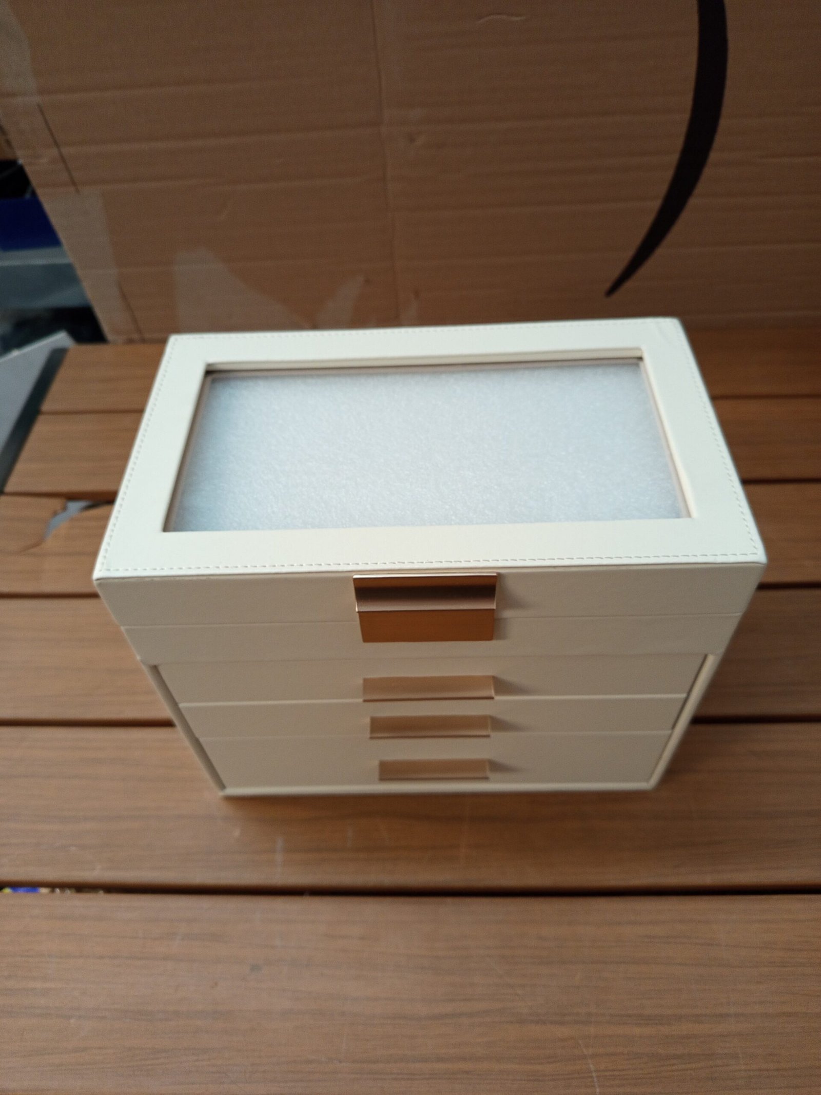 SONGMICS JBC161W01 Caja de Joyas, Caja Joyero con 4 Niveles. - Imagen 6