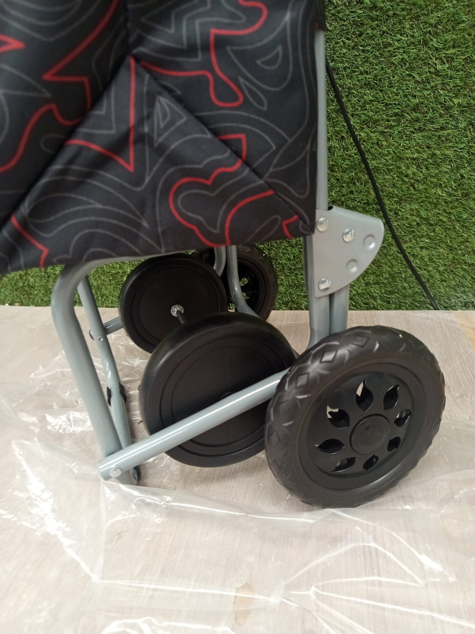 Amig - Carro de la Compra de 4 Ruedas - Bolsillo Exterior para Congelados. - Imagen 2