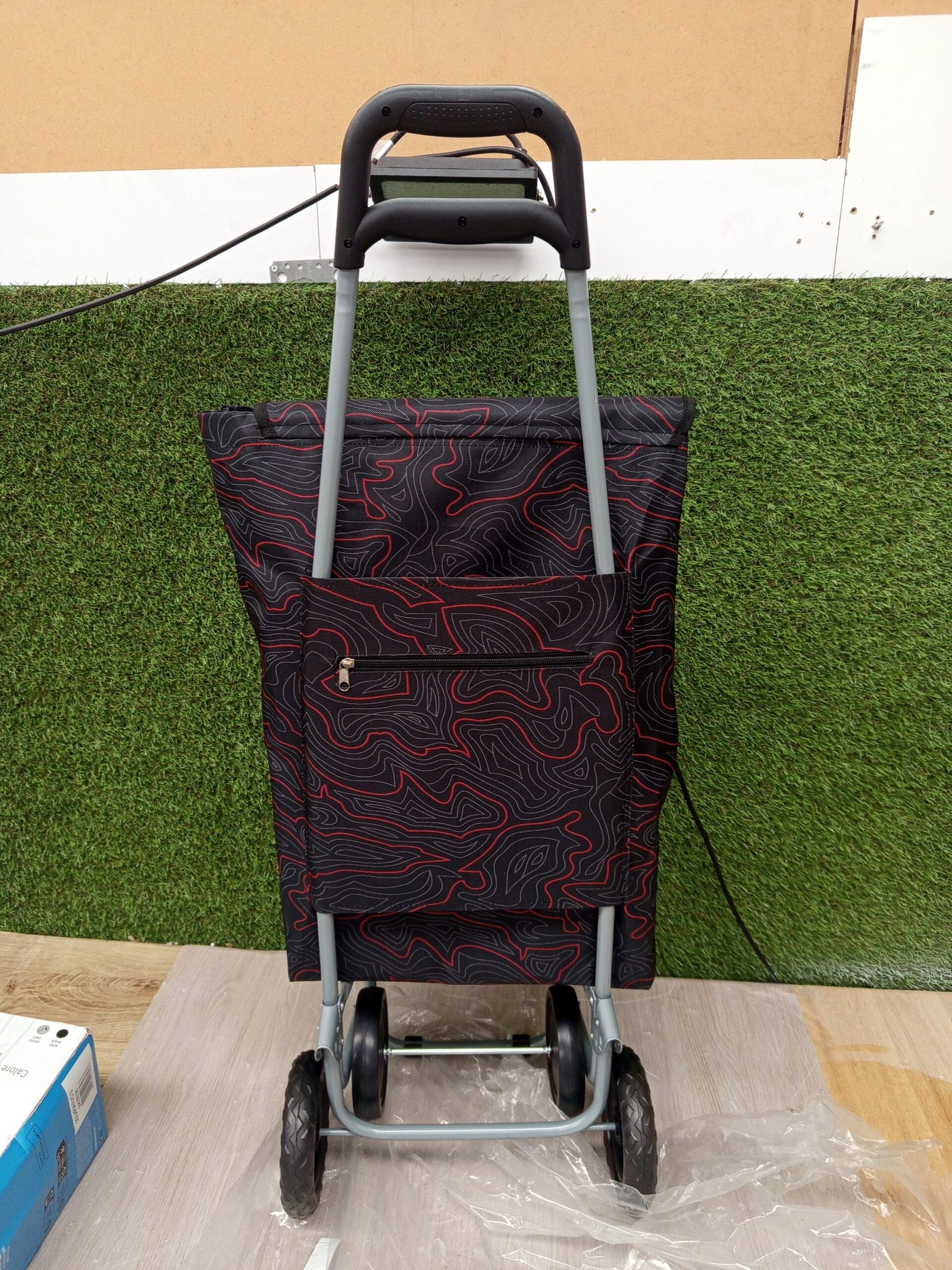 Amig - Carro de la Compra de 4 Ruedas - Bolsillo Exterior para Congelados. - Imagen 5