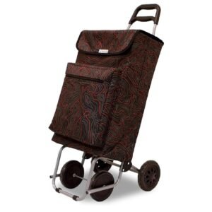 Amig - Carro de la Compra de 4 Ruedas - Bolsillo Exterior para Congelados.