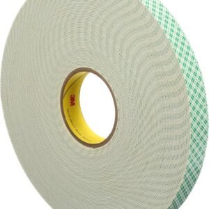 Cinta de espuma de doble cara 3M 4026, blanca, 19 mm x 10 m, paquete de 13.
