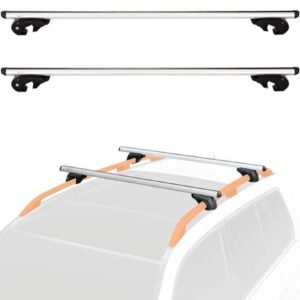 Amazon Basics portaequipajes de techo con riele cruzados 142 cm.