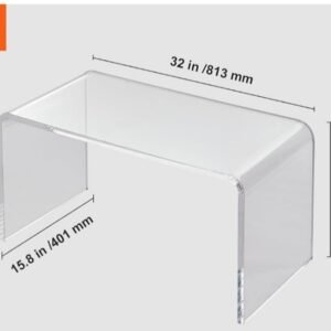 VEVOR Mesa de Centro de Acrílico