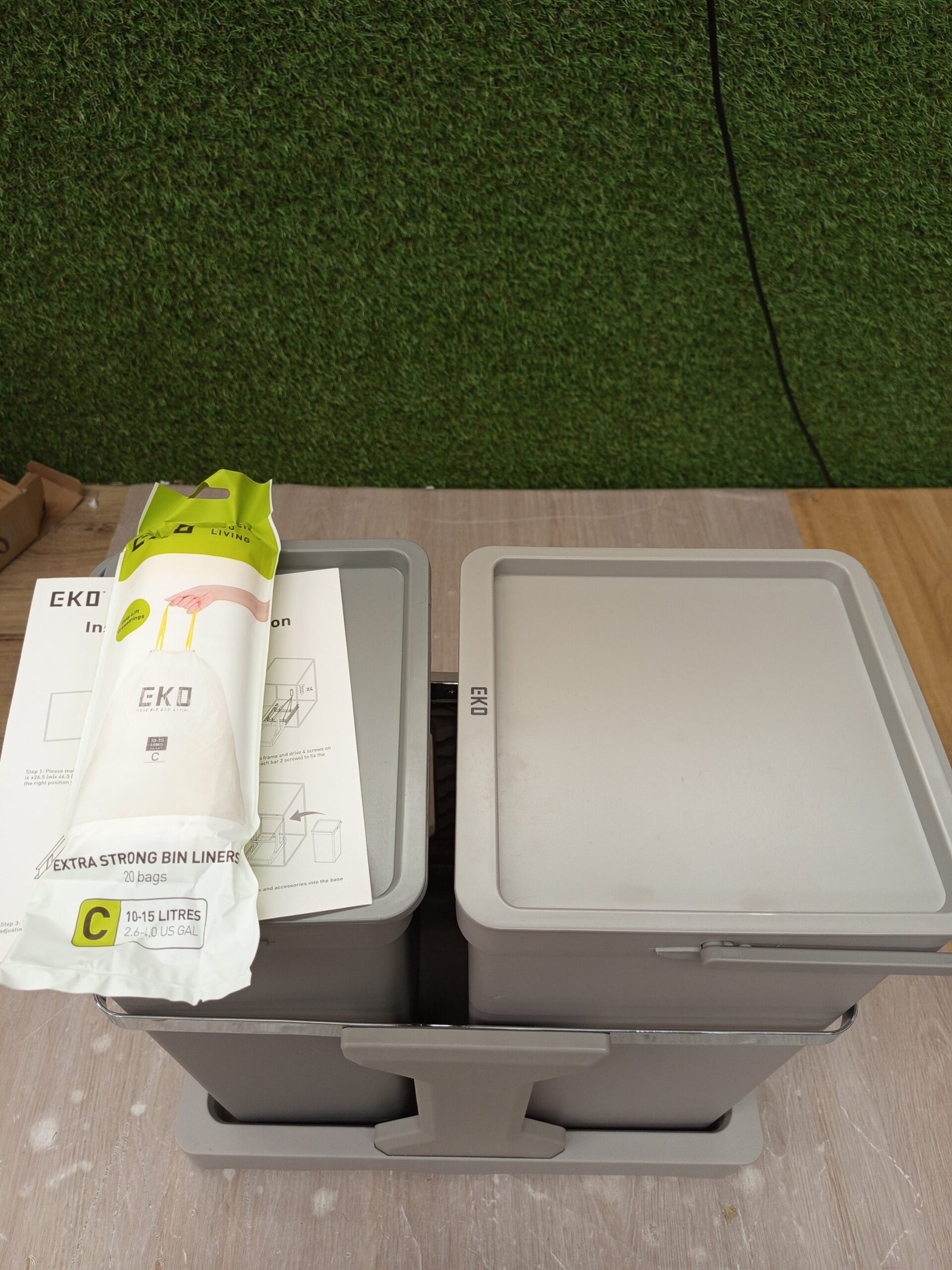 EKO Cubo de basura cocina reciclable - Imagen 8