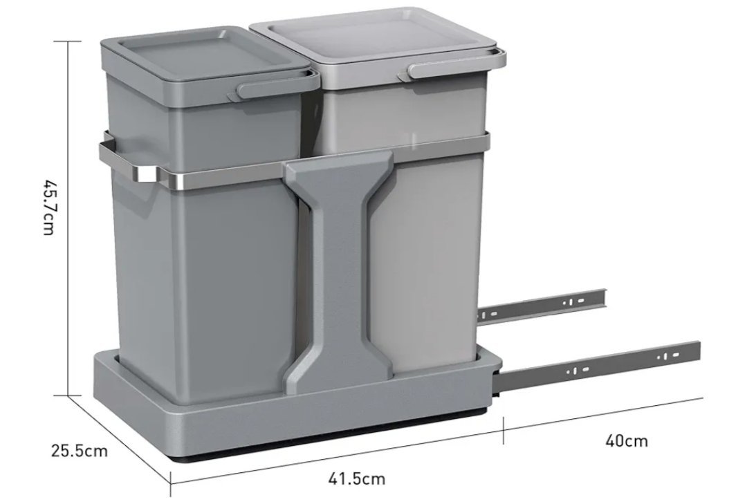 EKO Cubo de basura cocina reciclable - Imagen 2