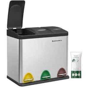SONGMICS Cubo de Basura de Cocina LTB24L.