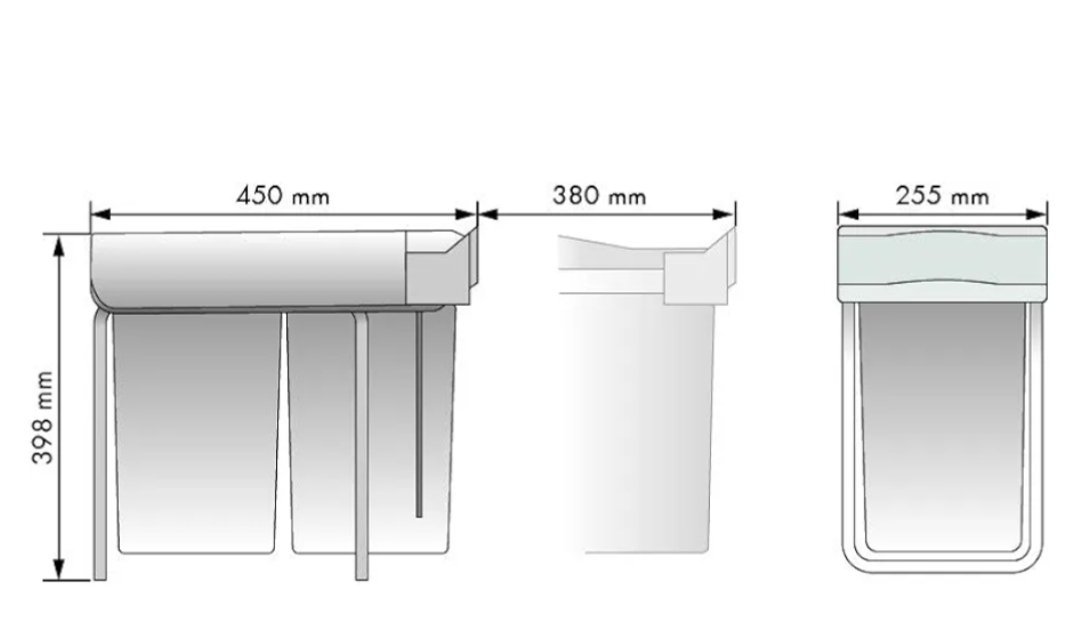 Cubo de Basura extraíble con extracción Manual - Imagen 2