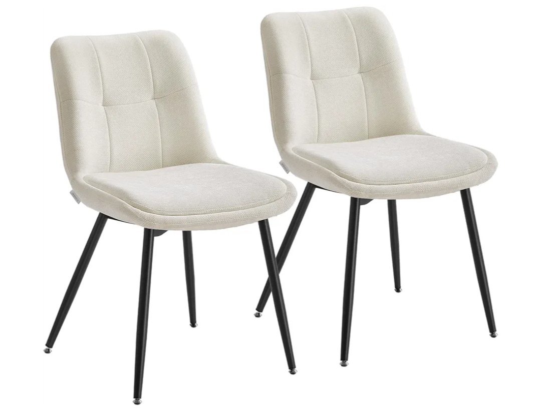 VASAGLE Juego de 2 Sillas de Comedor KDC151W01