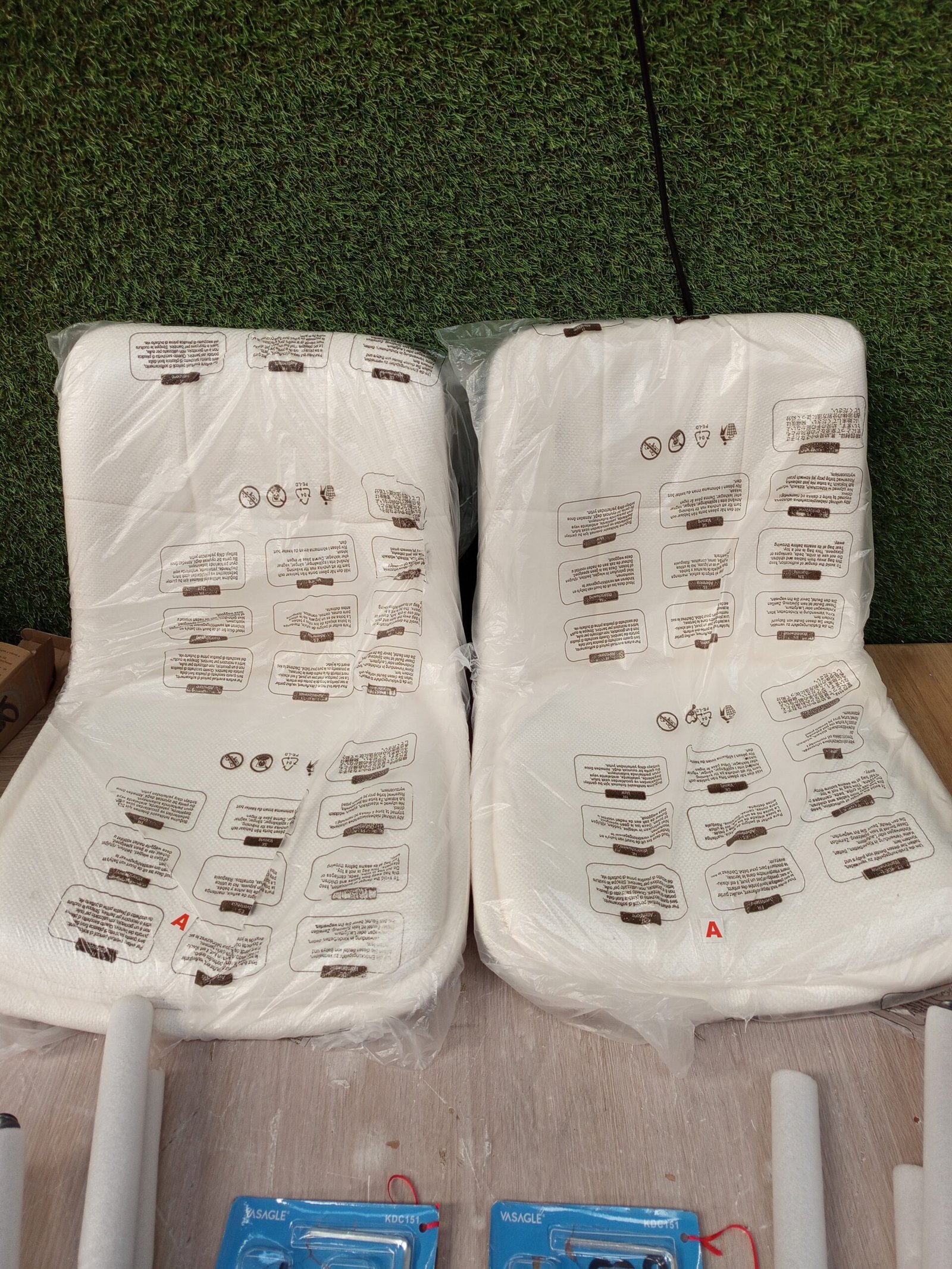 VASAGLE Juego de 2 Sillas de Comedor KDC151W01 - Imagen 6