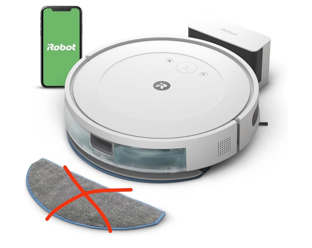Roomba Combo Essential, Robot Aspirador y friegasuelos