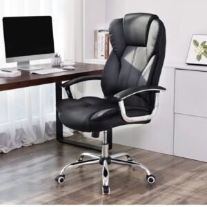 SONGMICS Silla de Oficina, Silla de Escritorio OBG57B.