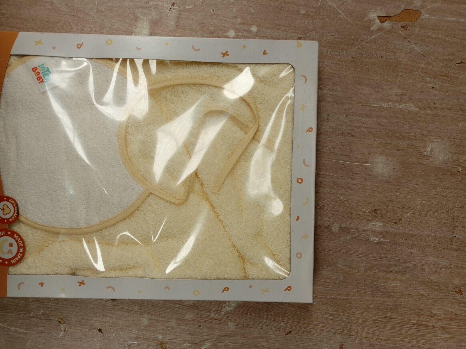 Interbaby - Capa de Baño Bebe Beige - Imagen 2