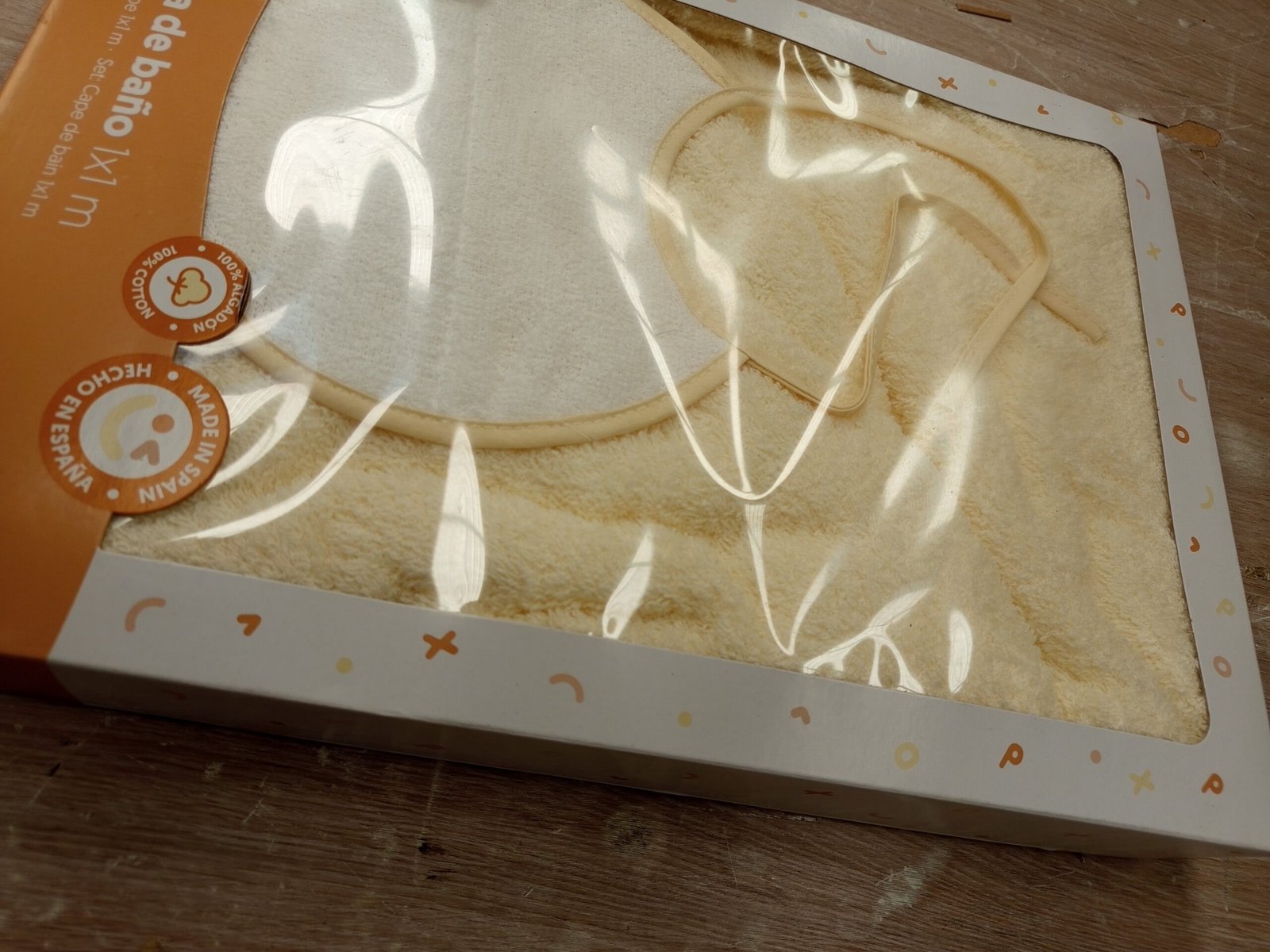 Interbaby - Capa de Baño Bebe Beige - Imagen 3