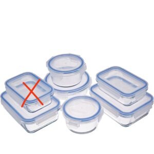 Amazon Basics - Recipientes de cristal