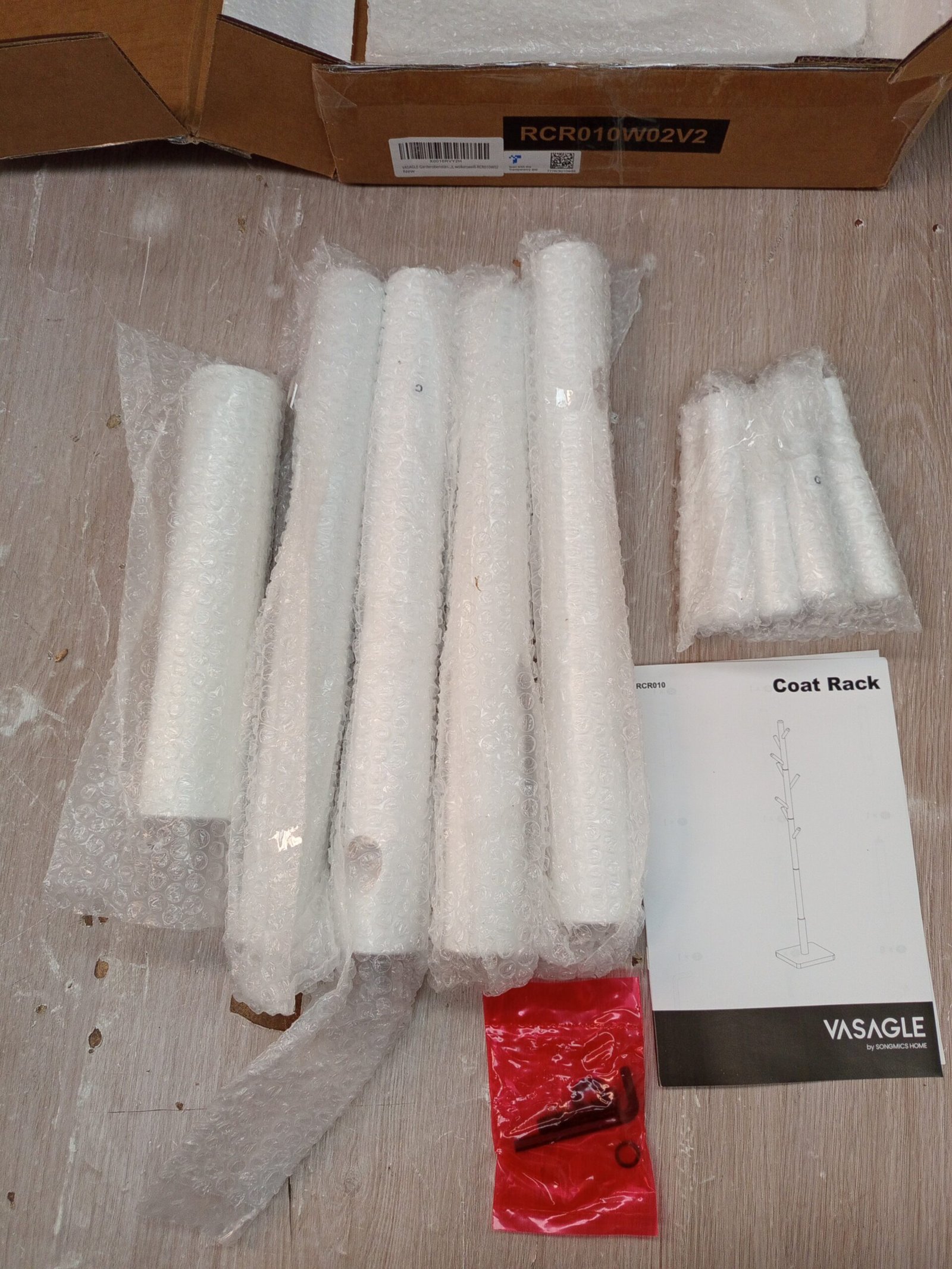 VASAGLE Perchero, Madera Maciza RCR010W02 - Imagen 8