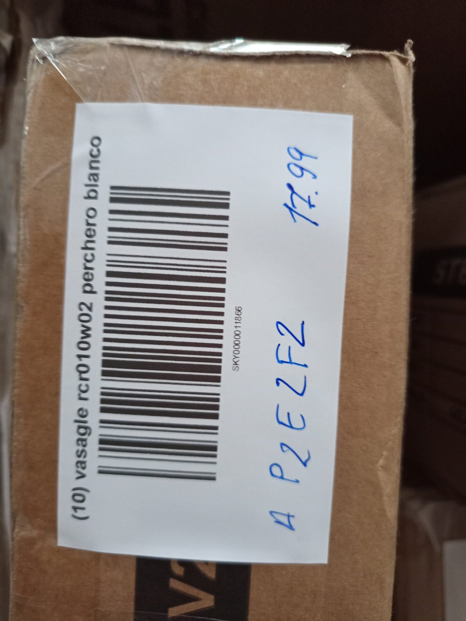 VASAGLE Perchero, Madera Maciza RCR010W02 - Imagen 5