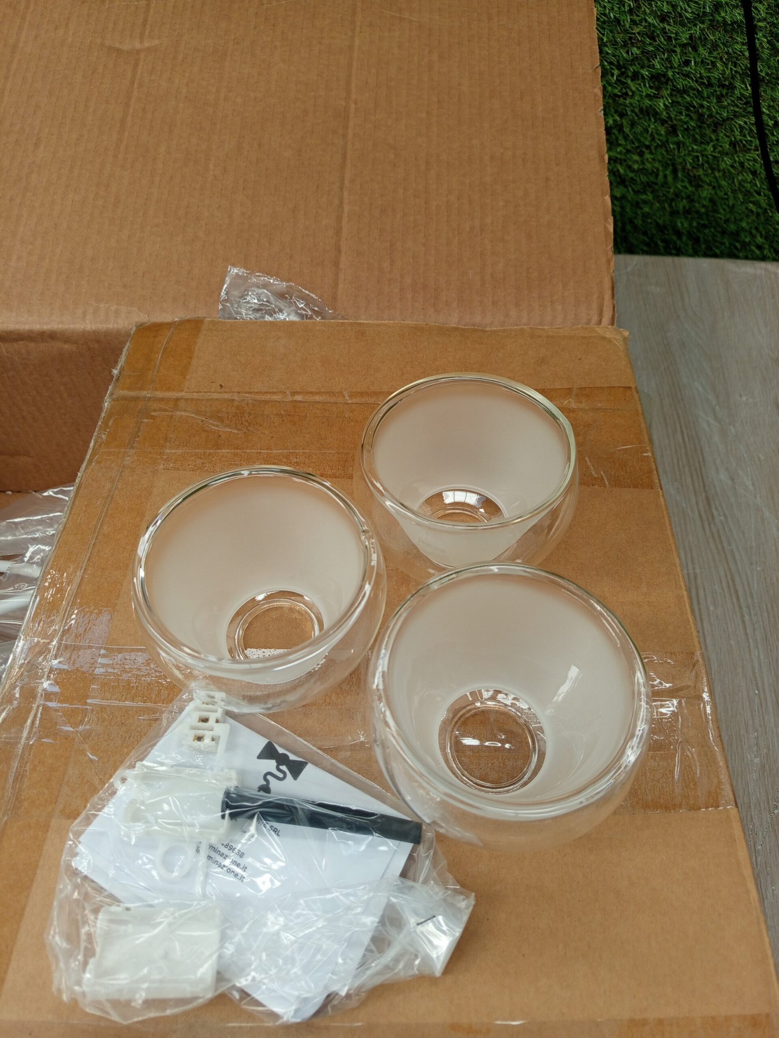 ONLI - Plafón de 3 luces de metal blanco con mariposas pintadas - Imagen 2