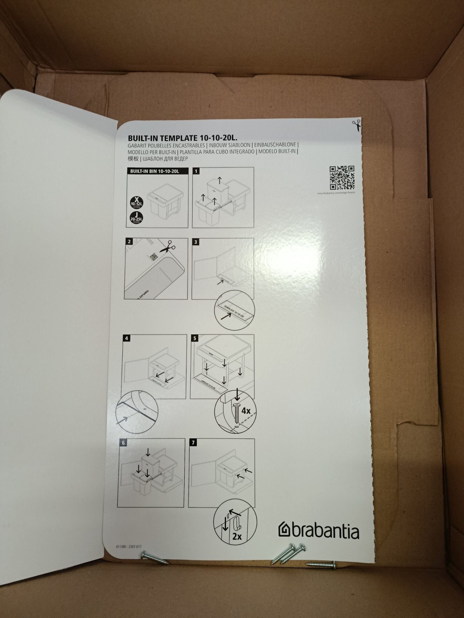 Cubo extraíble - Sort & Go 10+10+20L - Brabantia - Imagen 5