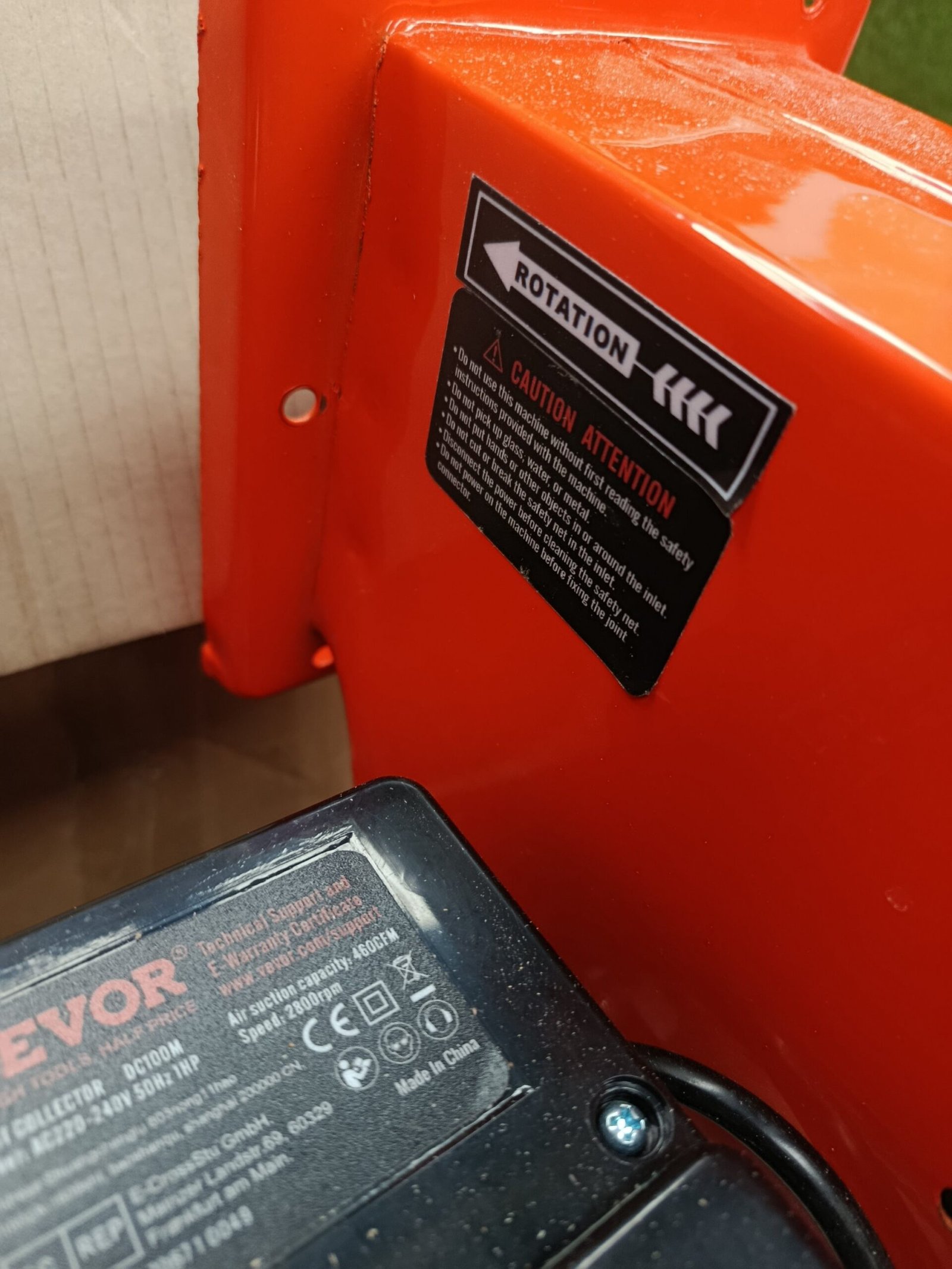 Colector de polvo - 1HP 460 CFM - VEVOR. - Imagen 4